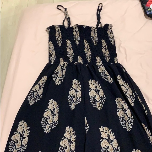 Blue Chiffon Jumpsuit - Picture 1 of 4